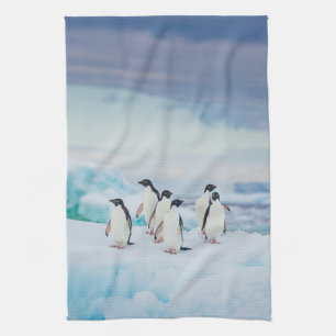 Ice & Snow   Adelie Penguins Antarctica Tea Towel