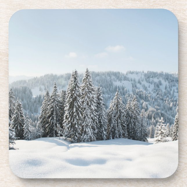 Ice & Snow | Allgäu Bavaria Germany Coaster (Front)
