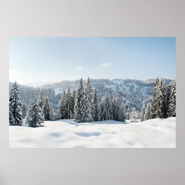 Ice & Snow | Allgäu Bavaria Germany Poster (Front)