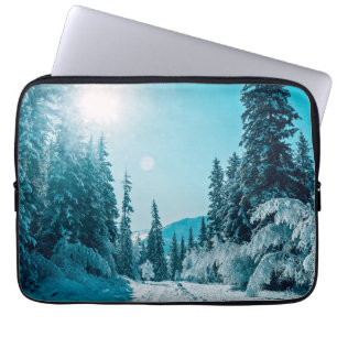 Ice & Snow Altai Nature Reserve, Russia Laptop Sleeve