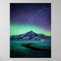 Ice & Snow | Aurora Borealis Milky Way Iceland