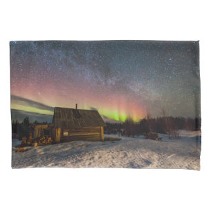 Ice & Snow Aurora Polaris Murmansk, Iceland Pillowcase