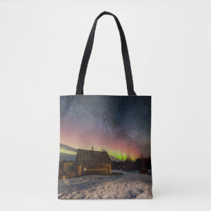 Ice & Snow Aurora Polaris Murmansk, Iceland Tote Bag