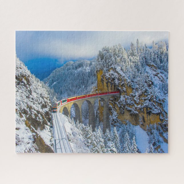 Ice & Snow | Bernina Express, Switzerland Jigsaw Puzzle (Horizontal)