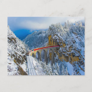 Ice & Snow Bernina Express, Switzerland Postcard