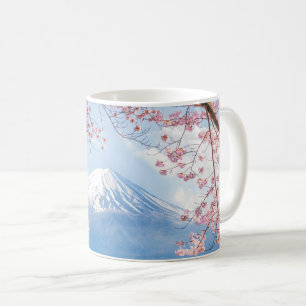 Ice & Snow Cherry Blossoms Mt. Fuji Japan Coffee Mug
