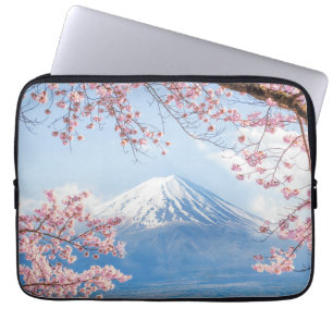 Ice & Snow   Cherry Blossoms Mt. Fuji Japan Laptop Sleeve