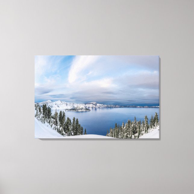 Ice & Snow | Crater Lake Oregon Canvas Print (Front)