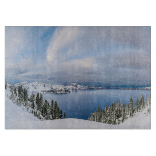 Ice & Snow Crater Lake Oregon Cutting Board