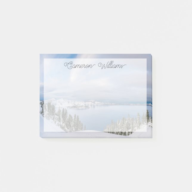 Ice & Snow | Crater Lake Oregon Post-it Notes (Front)