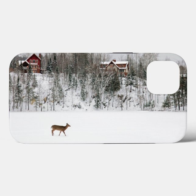 Ice & Snow | Deer in Snow Quebec, Canada Case-Mate iPhone Case (Back (Horizontal))