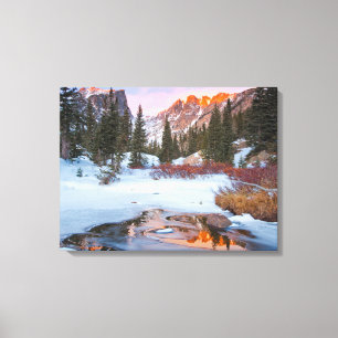 Ice & Snow   Estes Park, Colorado Canvas Print