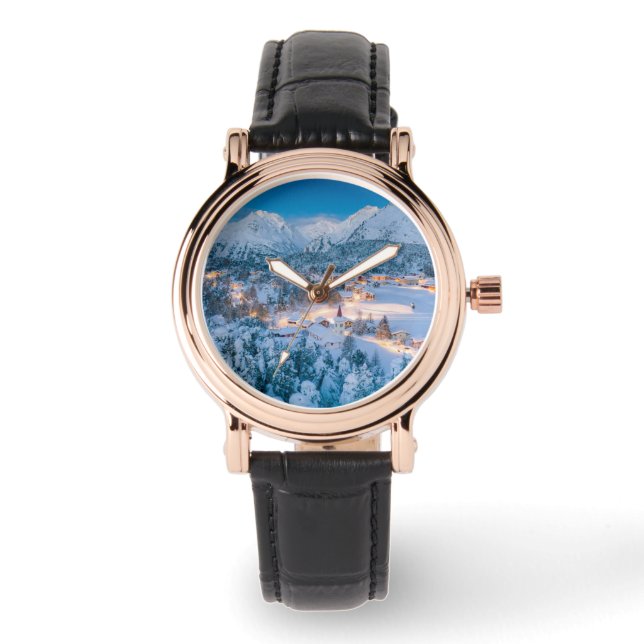 Ice & Snow | Graubunden, Engadin, Switzerland Watch (Front)