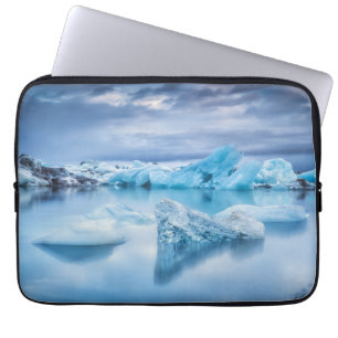 Ice & Snow   Jokulsarlon Lagoon, Iceland Laptop Sleeve