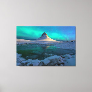 Ice & Snow   Kirkjufell Mountain, Iceland Canvas Print