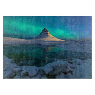 Ice & Snow Kirkjufell Mountain, Iceland Cutting Board