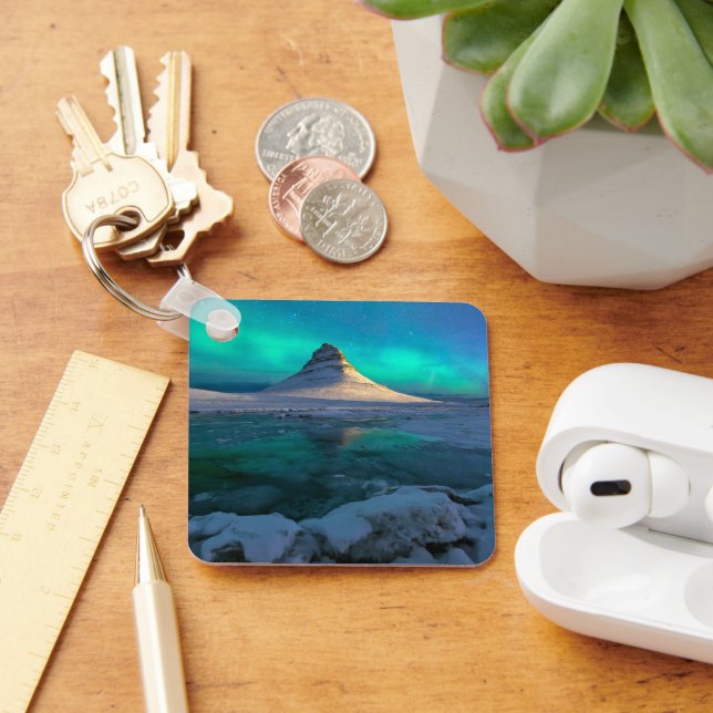 Ice & Snow | Kirkjufell Mountain, Iceland Key Ring (Desk)