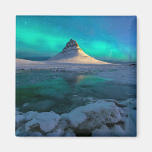 Ice & Snow Kirkjufell Mountain, Iceland Magnet