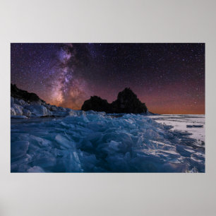 Ice & Snow   Lake Baikal, Siberia, Russia Poster