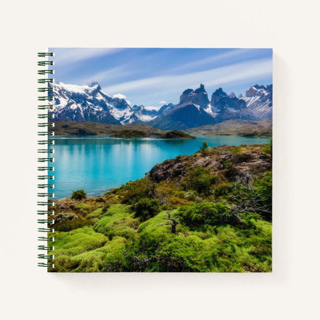 Ice & Snow | Lake Pehoe, Patagonia, Chile Notebook (Front)