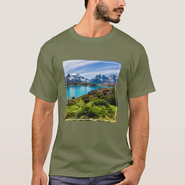Ice & Snow | Lake Pehoe, Patagonia, Chile T-Shirt (Front)