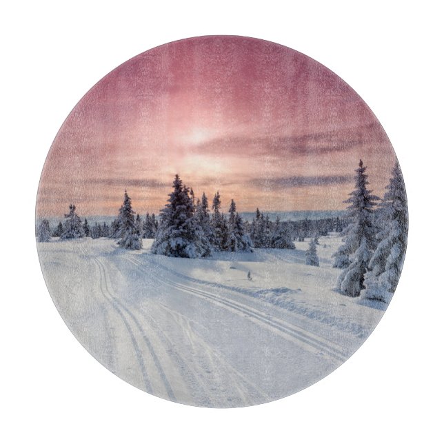 Ice & Snow | Lillehammer, Norway Cutting Board (Front)
