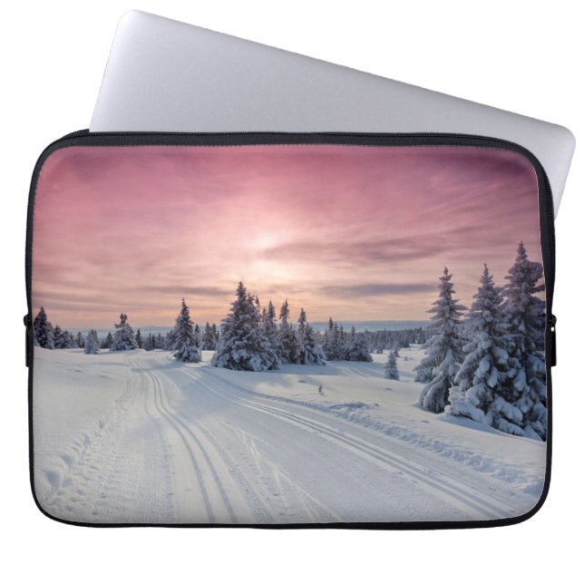 Ice & Snow | Lillehammer, Norway Laptop Sleeve (Front)