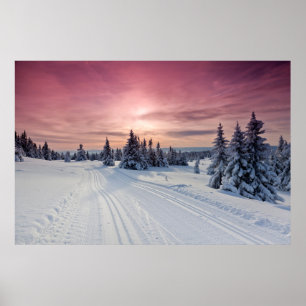 Ice & Snow Lillehammer, Norway Poster