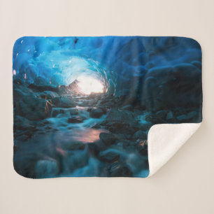 Ice & Snow Mendenhall Glacier, Juneau, Alaska Sherpa Blanket