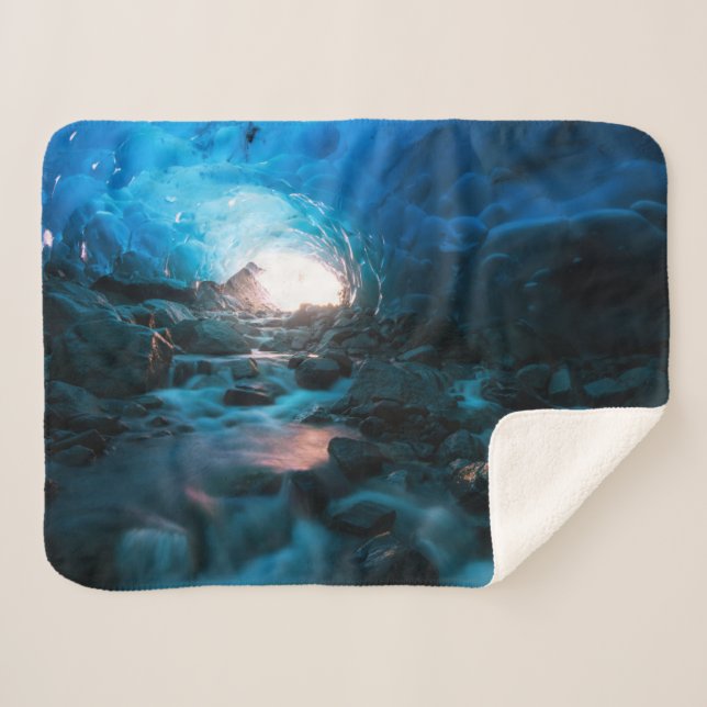 Ice & Snow | Mendenhall Glacier, Juneau, Alaska Sherpa Blanket (Front (Horizontal))