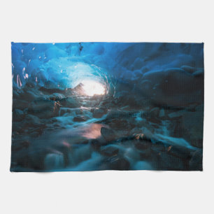 Ice & Snow Mendenhall Glacier, Juneau, Alaska Tea Towel