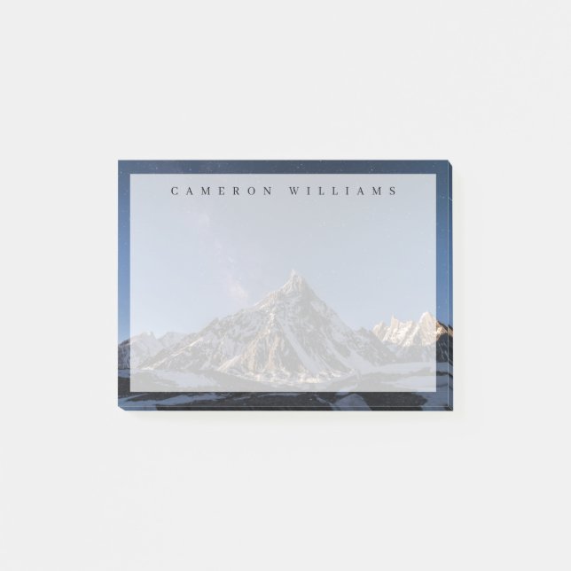 Ice & Snow |  Milky Way Baltoro Glacier, Pakistan Post-it Notes (Front)