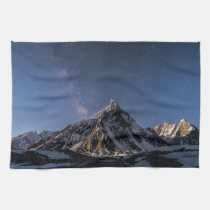 Ice & Snow    Milky Way Baltoro Glacier, Pakistan Tea Towel