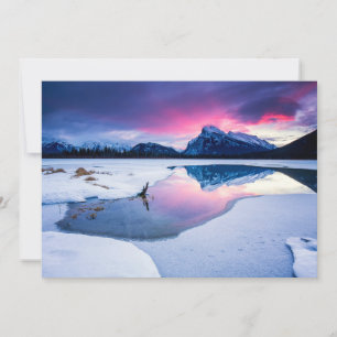 Ice & Snow   Mt. Rundle, Canada Thank You Card