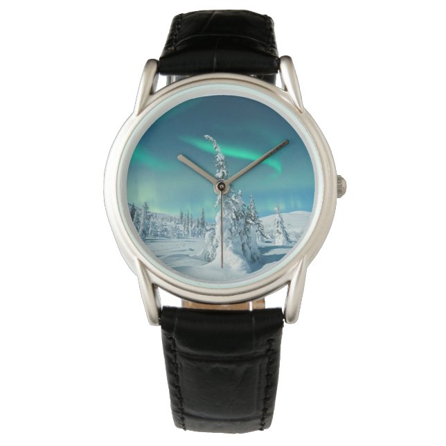 Ice & Snow | Northern Lights, Lapland, Finland Watch (Front)