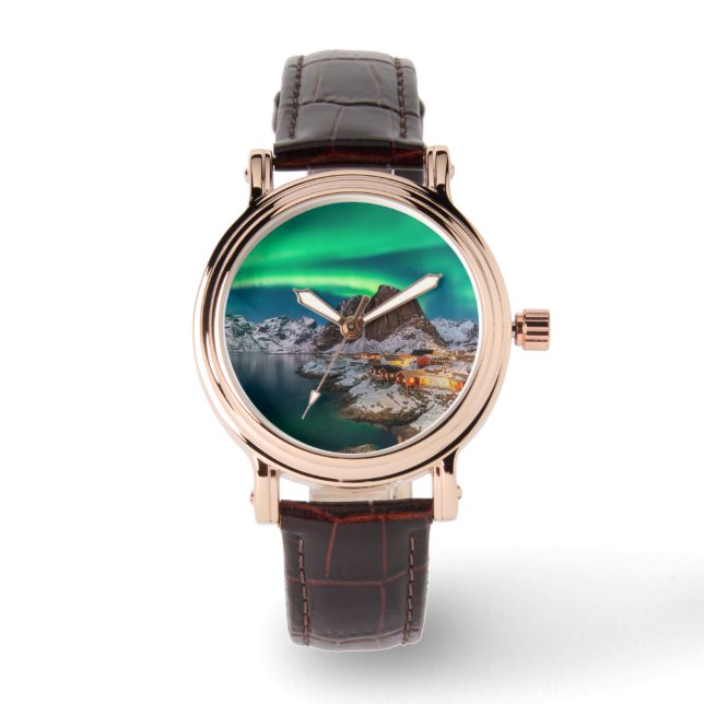 Ice & Snow | Northern Lights, Norway Watch (Front)