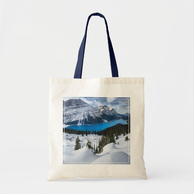 Ice & Snow | Peyto Lake, Canadian Rockies Tote Bag (Front)