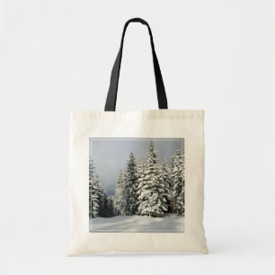 Ice & Snow Pine Woodland, Austria Tote Bag