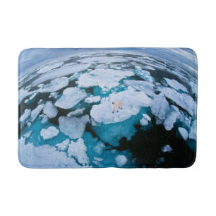 Ice & Snow Polar Bear, Arctic Ocean, Svalbard Bath Mat