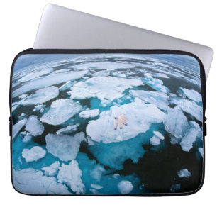 Ice & Snow Polar Bear, Arctic Ocean, Svalbard Laptop Sleeve