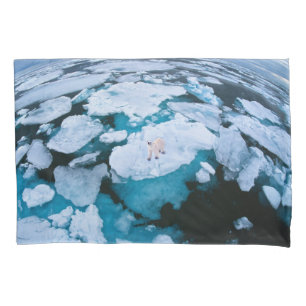 Ice & Snow   Polar Bear, Arctic Ocean, Svalbard Pillowcase