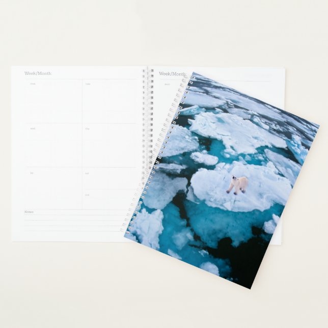 Ice & Snow | Polar Bear, Arctic Ocean, Svalbard Planner (Display)