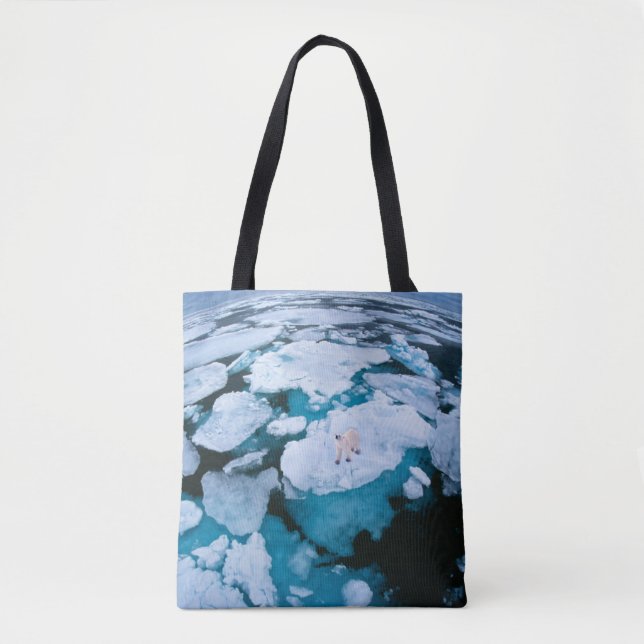 Ice & Snow | Polar Bear, Arctic Ocean, Svalbard Tote Bag (Front)