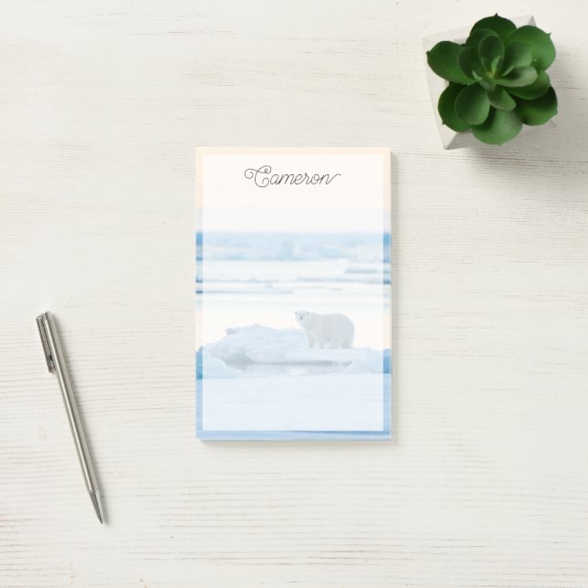 Ice & Snow | Polar Bear Iceberg Norway Post-it Notes (Office)