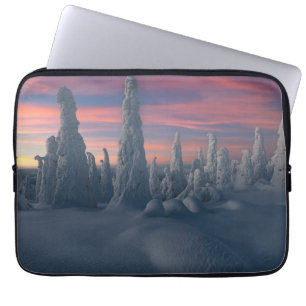 Ice & Snow Snow Covered Trees, Lapland, Finland Laptop Sleeve