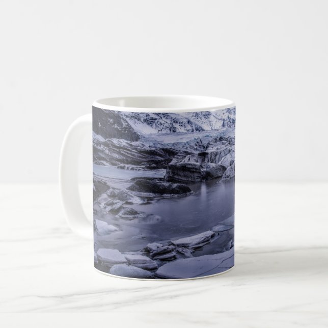 Ice & Snow | Sólheimajökull Glacier, Iceland Coffee Mug (Front Left)