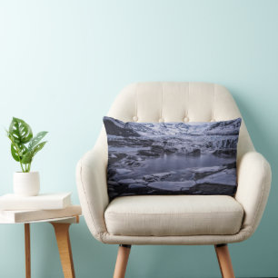 Ice & Snow Sólheimajökull Glacier, Iceland Lumbar Cushion