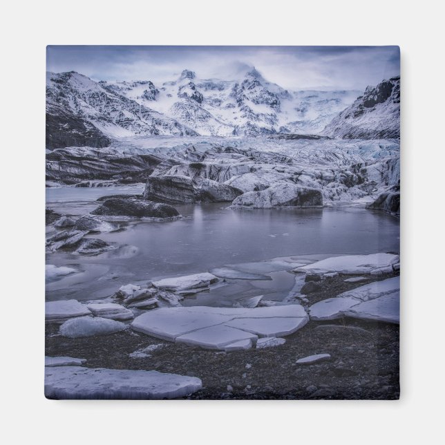 Ice & Snow | Sólheimajökull Glacier, Iceland Magnet (Front)
