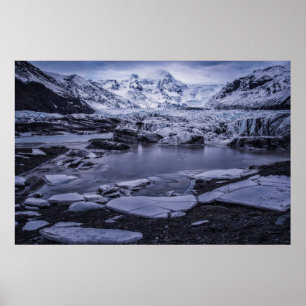 Ice & Snow Sólheimajökull Glacier, Iceland Poster
