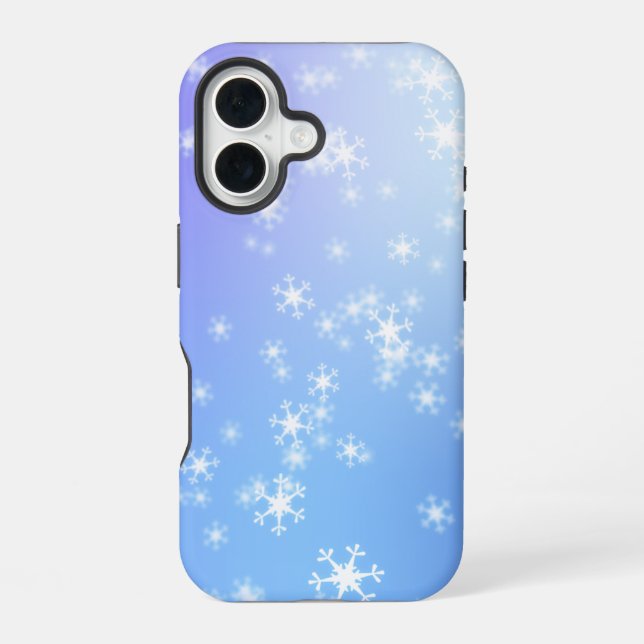 Ice & Snow Textured iPhone 16 Case (Back)